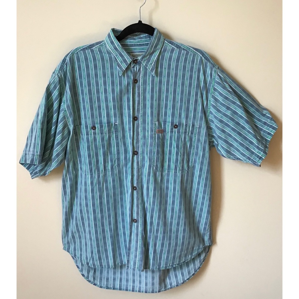 Blue light blue Vintage Pepe Jeans button …